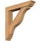 Ekena Millwork Funston Traditional Smooth Bracket w/ Offset Brace, Western Red Cedar, 5 1/2"W x 28"D x 28"H BKT0604X28X28FST01SWR - alternate 1